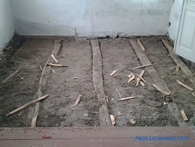 Дрвени подот на теренот со свои раце: процесот на инсталација