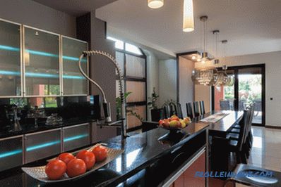 Лустери за кујната - фотографии на светилки во внатрешноста на различни стилови