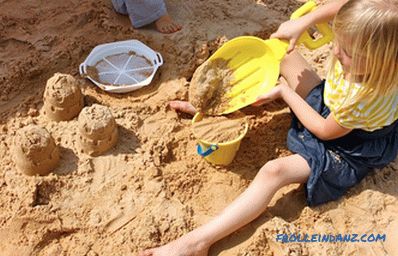 Детско песок со свои раце - фотографии и инструкции