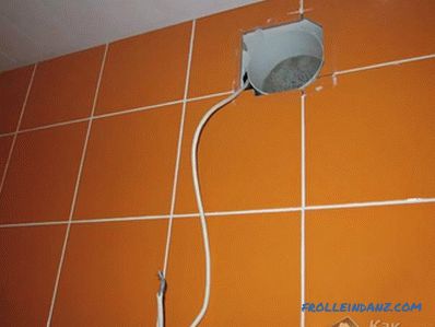 Принудена вентилација во бањата - инсталирајте вентилатор за издувни гасови во бањата