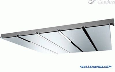DIY алуминиумски тавани - инсталација на ребрасти тавани