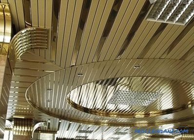 DIY алуминиумски тавани - инсталација на ребрасти тавани