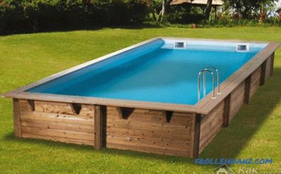 Дрвени базени го направите сами - како да се изгради
