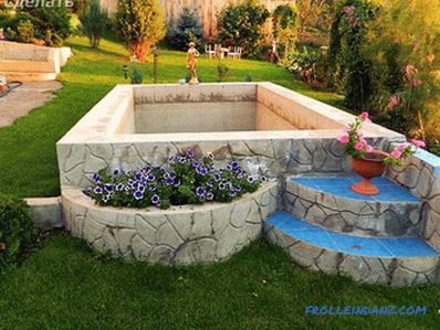 Делумен конкретен базен - бетонски базен + фото