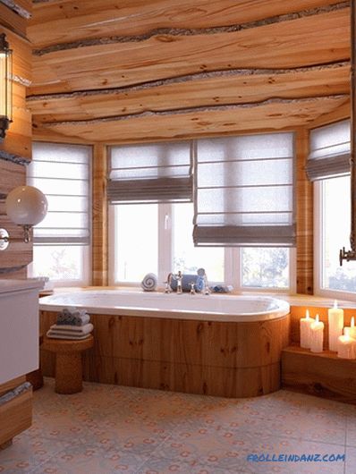 Како да се обложи таванот во дрвена куќа - најдобрите решенија