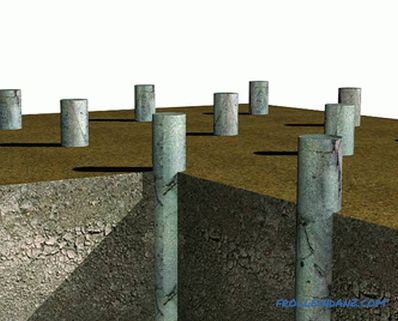 Основање на азбестни цементни цевки со свои раце