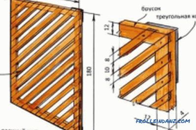 Изработка на дрвени решетки направете го тоа сами: опции