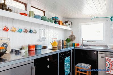 Скандинавски стил кујна - како да се создаде внатрешен дизајн, 70 фото идеи