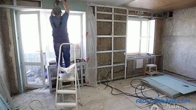 Лажни ѕидови на гипс картон - изградбата на ѕидот на гипс картон